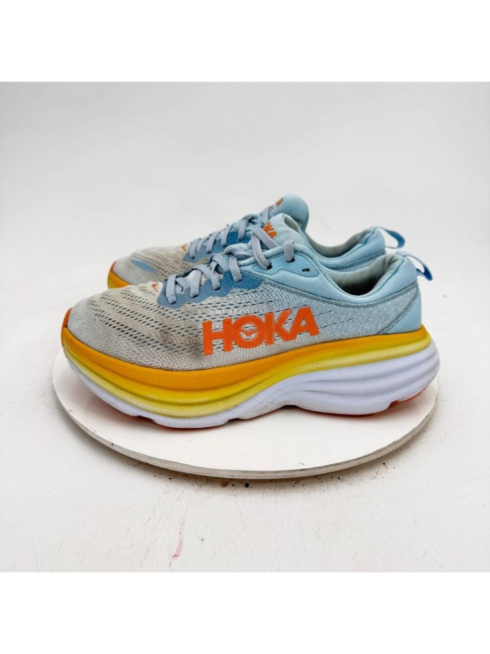 Hoka One One Bondi 8 Women Size 8.5 1127952-SSCA Summer Song Country Air Shoes